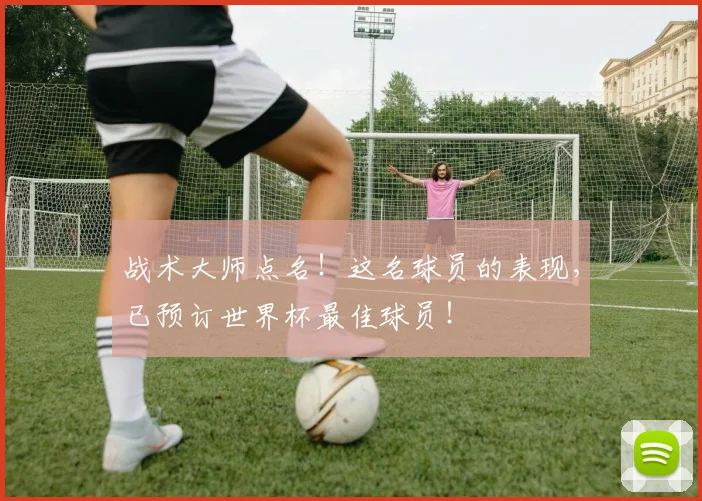 战术大师点名!这名球员的表现,已预订世界杯最佳球员!