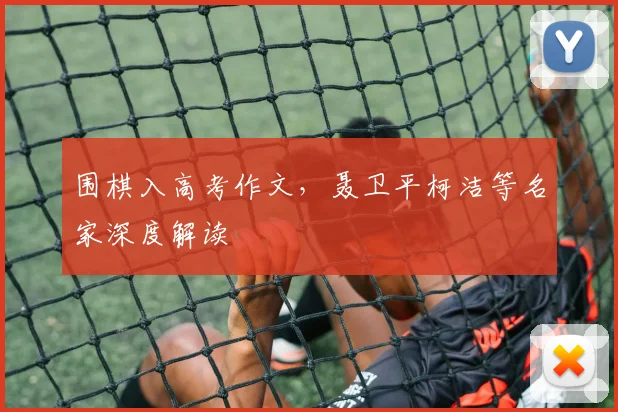 围棋入高考作文，聂卫平柯洁等名家深度解读