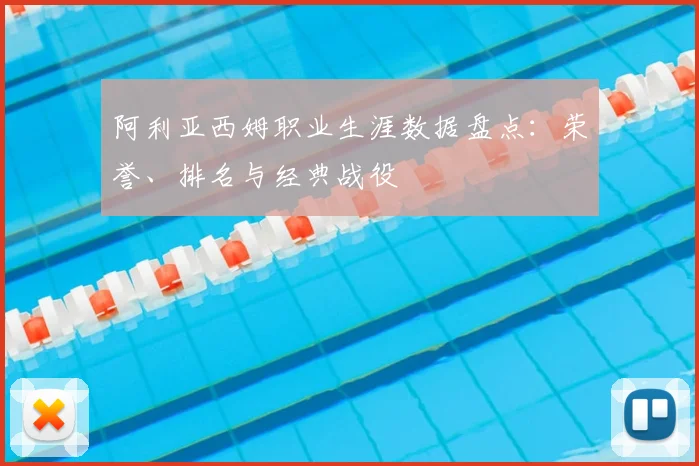 阿利亚西姆职业生涯数据盘点:荣誉、排名与经典战役